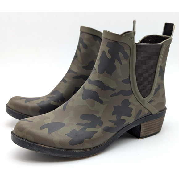 Lucky Brand Basel H20 Camoflage Pull On Rain Snow Bootie Boots Women's 8M - Picture 1 of 9